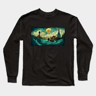 The Sky of Vincent Van Gogh (day30） Long Sleeve T-Shirt